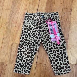 Freestyle cheetah print 12 month size jeans
